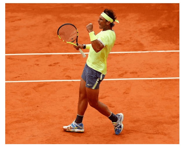 Rafael Nadal sur terre battue 